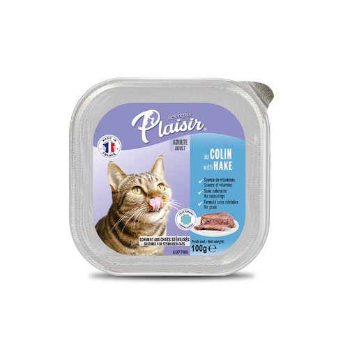[파테타입] 플레이저 고양이 습식사료 4종 100g, 헤이크 100g, 1개
