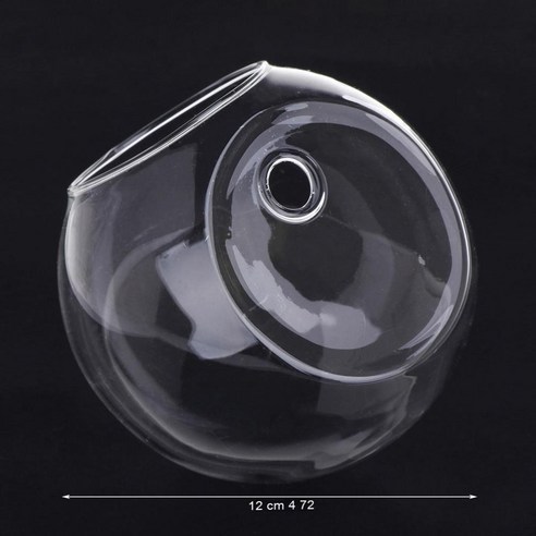 MEIISEO가정용 북유럽 스타일 투명 유리꽃병 수경 유리화병 꽃병 도자기 화병, Dia 12cm