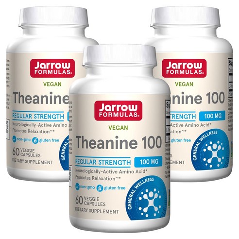 재로우 테아닌 100mg 베지 캡, 60정, 3개
