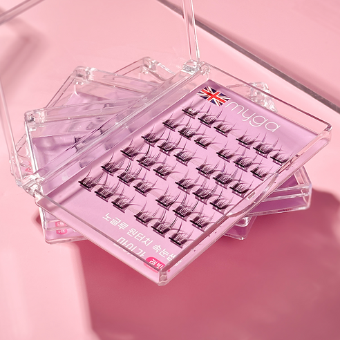 풀 없이 5분 완성! 곰손도 금손 만드는 마이가 노글루 속눈썹