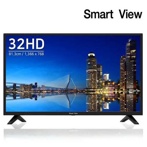 스마트뷰 HD LED TV, 82cm(32인치), J32PE, 스탠드형, 자가설치