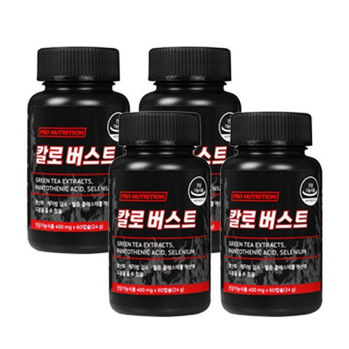 프로뉴트리션 칼로버스트 다이어트 보조제 체지방 감소, 60정, 4통