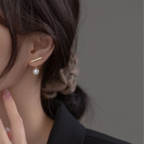 고전미와 현대성이 조화된 고품질 셀루앙드 투웨이 귀걸이