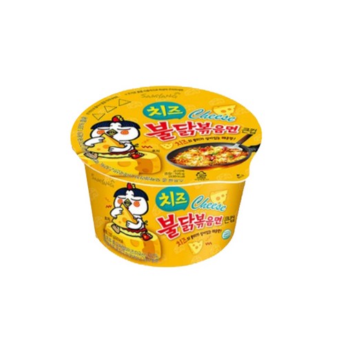 삼양 치즈불닭볶음면 큰컵 105g, 1개