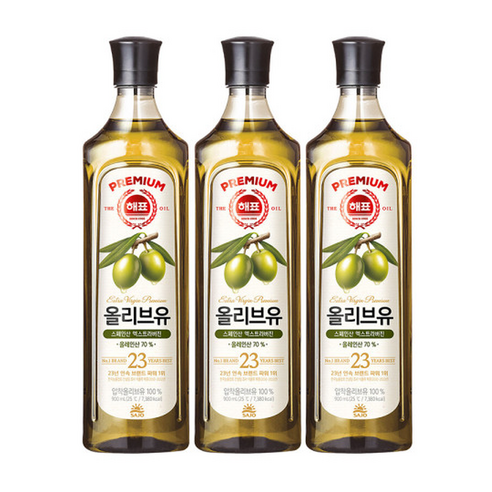 사조해표 올리브유 900ml 3개