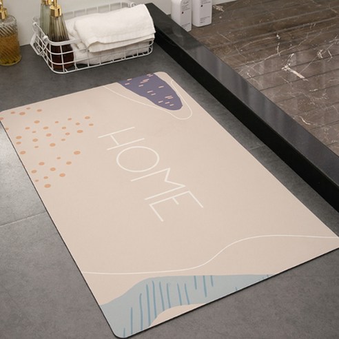 쿠빙홈 컴포트라이프 빨아쓰는 규조토 발매트 40*60cm, HOME, 1개