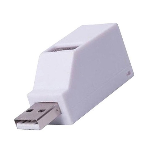 PC 노트북 노트북용 USB-USB2.0 3포트 분배기 어댑터 허브 확장, 화이트, 설명, 플라스틱