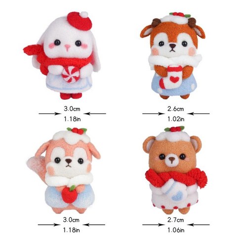 초보자를 위한 4x 양모 펠트 바늘 펠트 도구 세트 공예 도구 키트, 6-7cm, 여러 가지 빛깔의