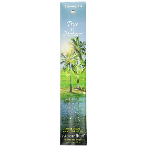 Auroshikha 트루 투 네이쳐 인센스 10g 16개입, Lemongrass
