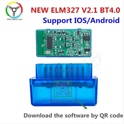슈퍼 미니 ELM327 V2.1 QR 코드 포함 BT4.0 ELM 327 OBD2 스캐너 캔 칩 IOS 안드로이드 PC 자동차 진단 도구 리더, [01] V2.1, [01] ELM 327 BT4.0, 1개