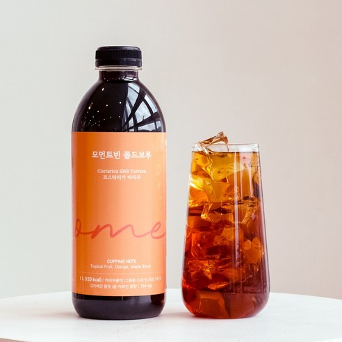 모먼트빈 콜드브루 1L X 2병 프리미엄 더치커피 원액 액상 커피 선물 답례품 코스타리카, 코스타리카 / 코스타리카, 2개, 1개입
