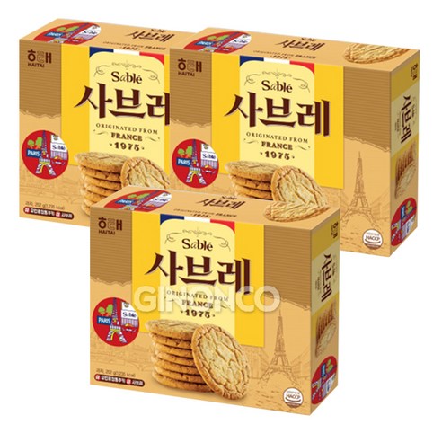 해태제과 사브레, 252g, 3개