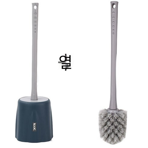 Cadley 화장실 브러시 가정용 화장실 죽은 코너 화장실 벽 교수형 세트 롱 핸들 화장실 화장실 브러쉬, 5019북유럽블루+5020각