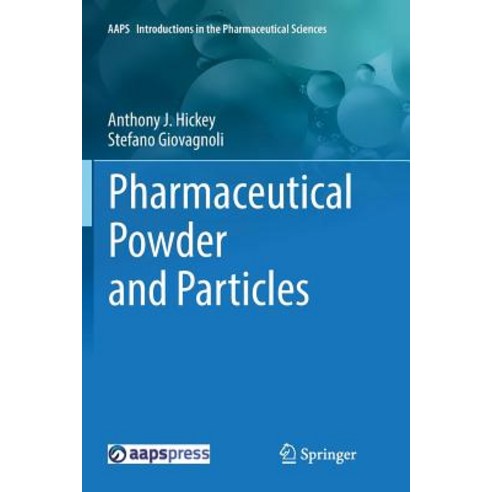 (영문도서) Pharmaceutical Powder and Particles Paperback, Springer, English, 9783030082017