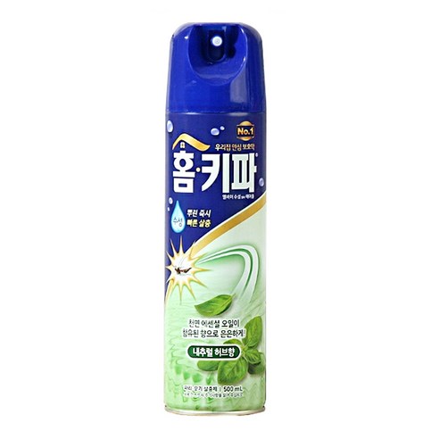 홈키파 에어졸 내츄럴허브향, 500ml, 1개