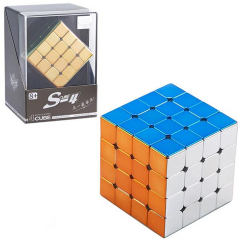 싸이클론보이즈 메탈릭 플레이팅 마그네틱 자석 2X2 3X3 4X4 스피드 큐브 시리즈, 4X4 마그네틱