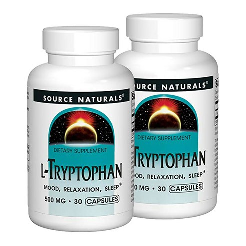 소스내츄럴스 L-트립토판 500mg 캡슐, 30정, 2개