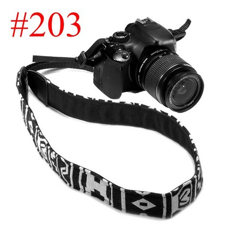 YJQ 유니버설 조절식 카메라 숄더 넥 스트랩 니콘 캐논 올림푸스 코닥 DSLR 카메라 스트랩 액세서리, 203
