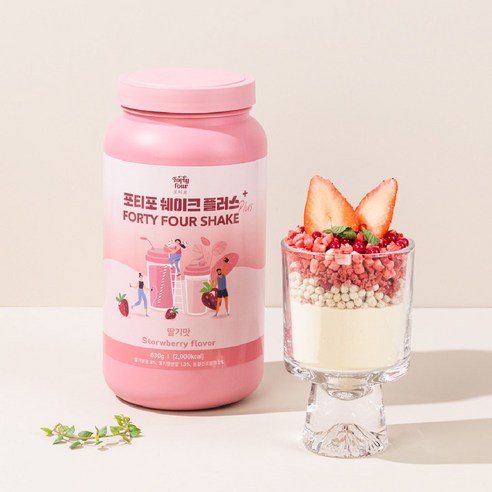 포티포 단백질 쉐이크 딸기맛, 1개, 630g