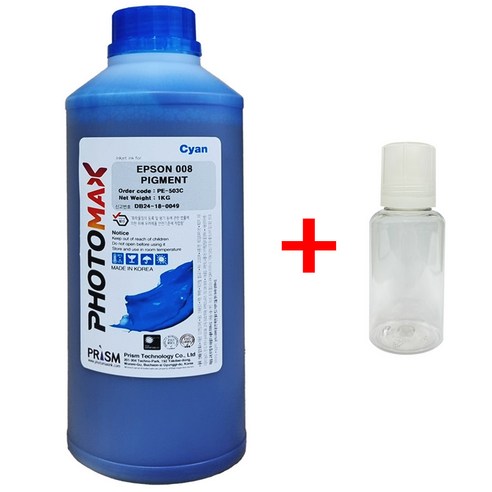 엡손008 T06G 1 000ML(1L) 대용량 호환잉크 ECOTANK L6460 L6490 L6550 L6570 L15150 L15160 L11160, 1개, T06G(EPSON008) 파랑-1,000ML