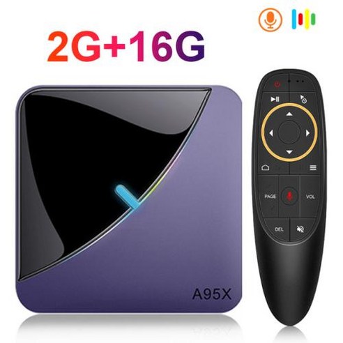 셋탑박스 스마트 TV BOX A95X F3 Air II 셋톱 박스 듀얼 와이파이 Amlogic BT5.0 안드로이드 11 4K RGB 라이트 2.4/5G 4GB RAM, 미국 플러그_2G16G G10S, 2) 미국 플러그 2G16G G10S