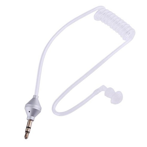 3.5mm 방사선 모노 이어폰 스테레오 에어 튜브 이어폰, 깨끗한, 설명, 플라스틱