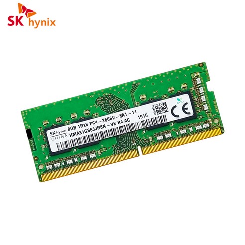 노트북 메모리 SK하이닉스 DDR4 8GB PC4-2666V 21300, 1개