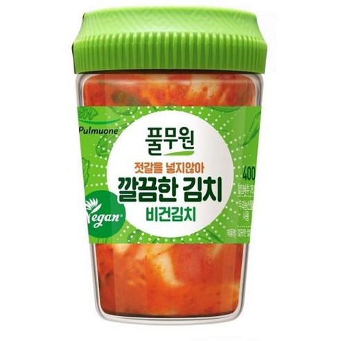 풀무원 가족 반찬 깔끔한 비건 썰어담은김치 (400g) 가정용 식당용 엄마손맛 시원 깔끔 여행 캠핑, 3세트