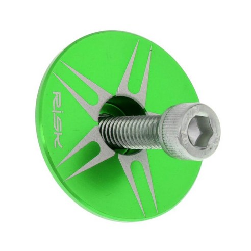 1-1/8인치(28.6mm) 스티어러 튜브용 도로 산악 자전거 헤드셋 스템 상단 캡, 그린 스타 2, 28.6mm, 알루미늄 합금
