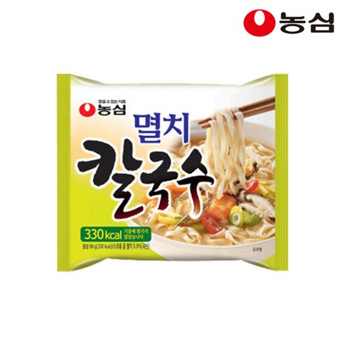 농심 멸치칼국수98g(5입)X3개/무료배송, 98g, 15개