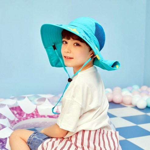 아이 피부를 위한 완벽한 자외선 차단, 키즈 와이드 썬캡
