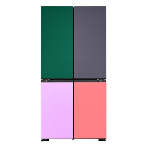 [색상선택형] LG전자 디오스 오브제 컬렉션 양문형 글라스 무드업 베이직 방문설치, 색상가변 글라스, M874GNN0A1