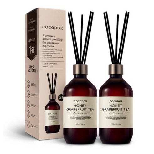 코코도르 프리미엄 대용량 디퓨저 선물세트, 블랙체리, 500ml, 3개