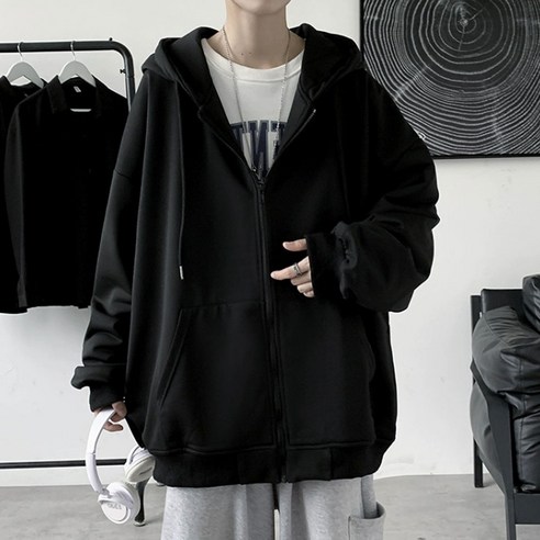 데일리퍼블릭 오버핏 기모 후드집업: 가을의 편안함과 스타일