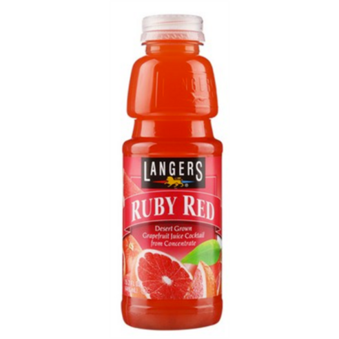 랭거스 루비레드 자몽 주스, 449ml, 2개