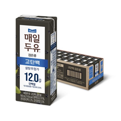 매일두유 검은콩 저당 190ml 24개