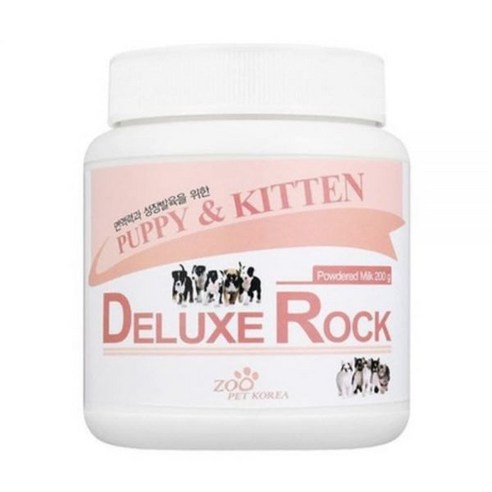 600g 디럭스락 (200gX3개) 분유 강아지 저알러지 치석예방 면역력강화 프리미엄 대형견, 200g