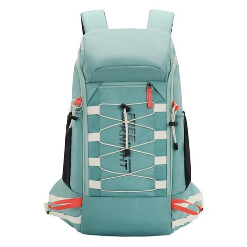 40L 방수 경량 하이킹 배낭 야외 스포츠 여행 배낭 등반 캠핑 투어링, 59X25X16cm, 폴리에스터, 짙은 녹색