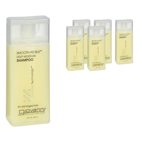 지오바니 스무스 애즈 실크 딥 모이스처 샴푸, 60ml, 6개