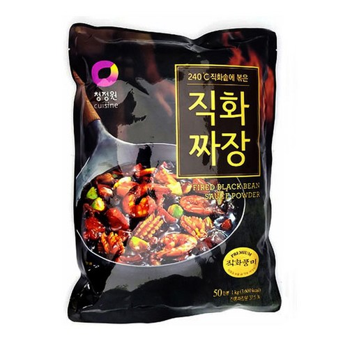 청정원 직화짜장 1kg/ 대용량 짜장 분말가루 50인분, 1개, 1kg