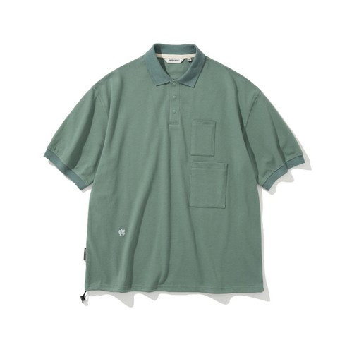 (백화점 상품) [8월 19일 배송] 유니폼브릿지 AE basic pique s/s tee green 2445109