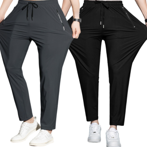 편안하고 스타일리시한 남자 쿨링 트레이닝 바지