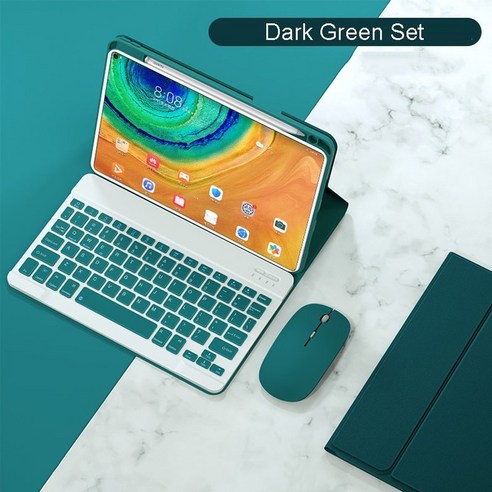 [시요] 마그네틱 키보드 케이스 Xiaomi Mipad 5 키보드 마우스 케이스 Xiami Xaomi Xiaomi Mi Pad 5 Pro 연필 홀더 타블렛 케이스, Dark Green, ForXiaomiPad5, ForXiaomiPad5