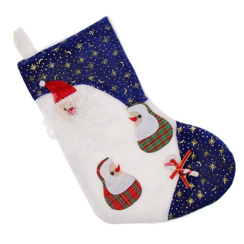 산타클로스 양말 모듬된 경우를 위한 눈사람 양말 장식 아이 크리스마스 선물 양말, 산타, 코튼