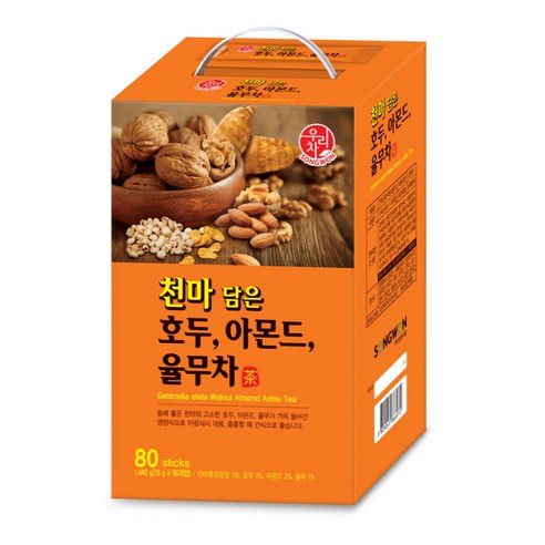 송원 우리차 천마담은 호두아몬드율무차 80T, 18g, 80개입, 1개