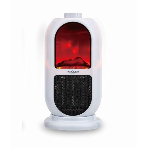 캠핑온풍기 PTC 팬히터 가정용 미니 전기 온풍기, 화이트