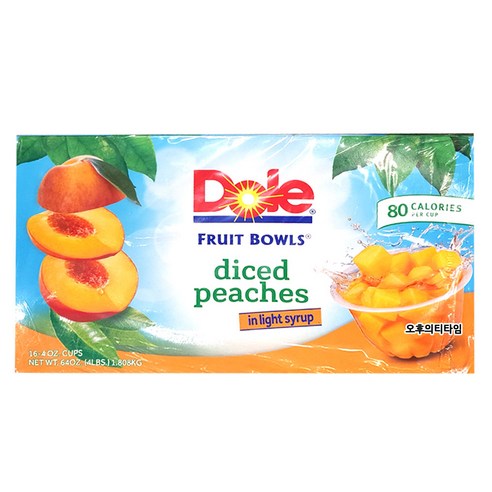 DOLE 돌 복숭아 컵 113gx16입, 16개, 113g
