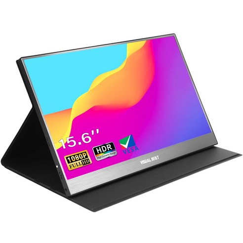 VISAL BEAT 39.62cm FHDDEX 휴대용 IPS HDR 15.6인치 휴대용 모니터, R15PM01