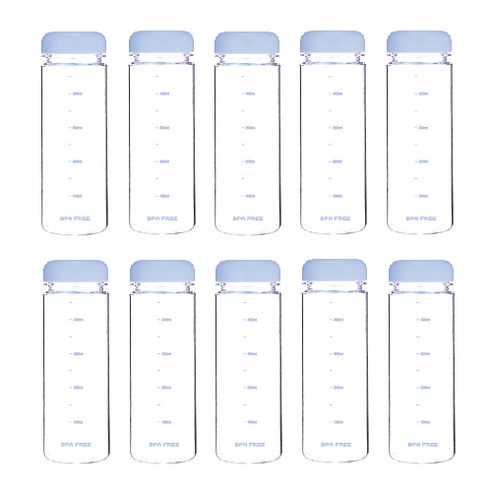 마이보틀 트라이탄 눈금 내열물병 10p 350ml 500ml, 블루