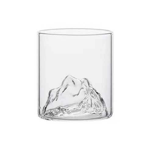 규칙 다용도 내열 유리 머그 175/300ml 2개, 2